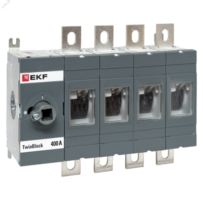 Рубильник 400A 4P без рукоятки управления TwinBlock EKF