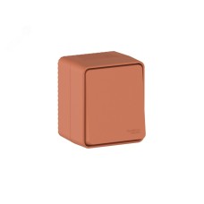 AtlasDesign PROFI IP54 О/У 1-клавишный ПЕРЕКЛЮЧАТЕЛЬ 10 АХ, ТЕРРАКОТОВЫЙ