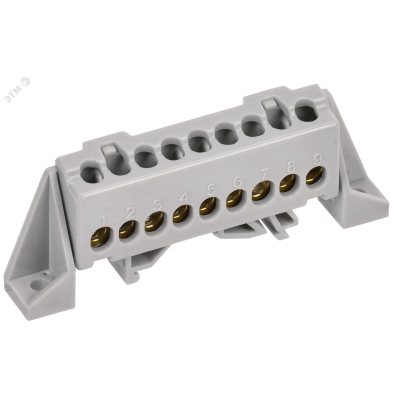 TEKFOR Шина L фаза в комбинированном DIN-изоляторе Стойка 6х9-9-Ср IEK