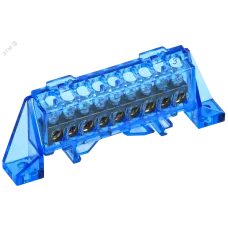 TEKFOR Шина N ноль в комбинированном DIN-изоляторе Стойка 6х9-9-С IEK