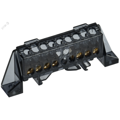 TEKFOR Шина N ноль в комбинированном DIN-изоляторе Стойка 6х9-(3+4)-Ч IEK