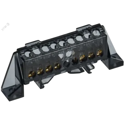 TEKFOR Шина N ноль в комбинированном DIN-изоляторе Стойка 6х9-(3+4)-Ч IEK