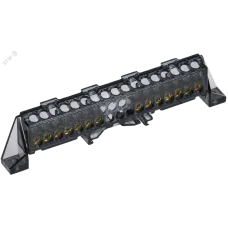 TEKFOR Шина N ноль в комбинированном DIN-изоляторе Стойка 6х9-(7+7)-Ч IEK