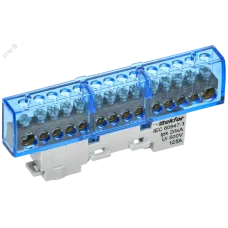 TEKFOR Шина N ноль изолированная на универсальном держателе 8х12-14-С IEK