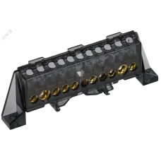 TEKFOR Шина N ноль в комбинированном DIN-изоляторе Стойка 8х12-(5+5)-Ч IEK