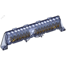 TEKFOR Шина N ноль в комбинированном DIN-изоляторе Стойка 8х12-(6+8)-Ч IEK