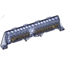 TEKFOR Шина N ноль в комбинированном DIN-изоляторе Стойка 8х12-(6+8)-Ч IEK