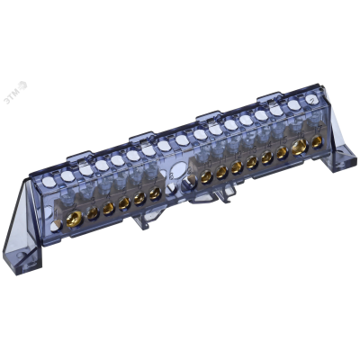 TEKFOR Шина N ноль в комбинированном DIN-изоляторе Стойка 8х12-(6+8)-Ч IEK