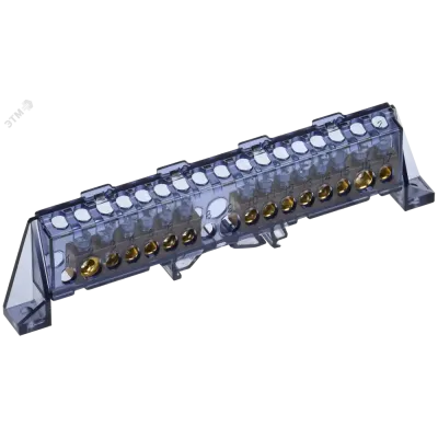 TEKFOR Шина N ноль в комбинированном DIN-изоляторе Стойка 8х12-(6+8)-Ч IEK