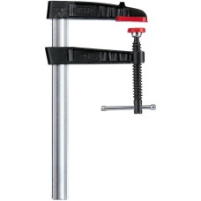 Струбцина из ковкого чугуна 200/100, усилие: 6 кН, с Т-образной рукояткой, полая рейка