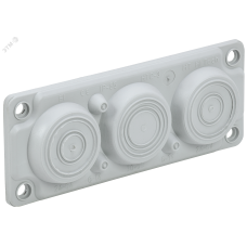 TITAN Ввод кабельный мембранный 6 отверстий d=6-59мм IP65 (без клипс) IEK