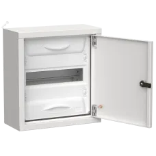 TITAN 5 Корпус металлический ЩРн-12 (1х12) 335х310х140мм IP31 белый (одна дверь) IEK