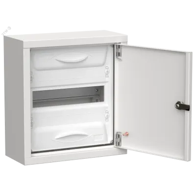 TITAN 5 Корпус металлический ЩРн-12 (1х12) 335х310х140мм IP31 белый (одна дверь) IEK