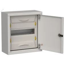TITAN 5 Корпус металлический ЩРн-12 (1х12) 335х310х140мм IP31 серый (одна дверь) IEK