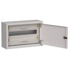 TITAN 5 Корпус металлический ЩРн-18 (1х18) 268х420х140мм IP31 серый (одна дверь) IEK