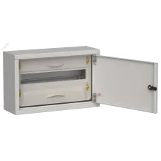 TITAN 5 Корпус металлический ЩРн-18 (1х18) 268х420х140мм IP31 серый (одна дверь) IEK