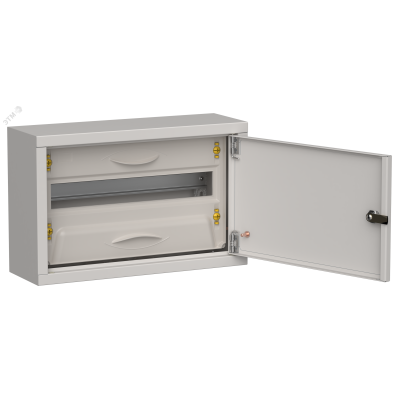 TITAN 5 Корпус металлический ЩРн-18 (1х18) 268х420х140мм IP31 серый (одна дверь) IEK