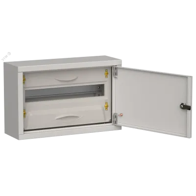 TITAN 5 Корпус металлический ЩРн-18 (1х18) 268х420х140мм IP31 серый (одна дверь) IEK