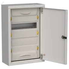 TITAN 5 Корпус металлический ЩРн-24 (1х24) 460х310х140мм IP31 серый (одна дверь) IEK