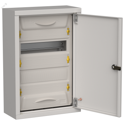 TITAN 5 Корпус металлический ЩРн-24 (1х24) 460х310х140мм IP31 серый (одна дверь) IEK