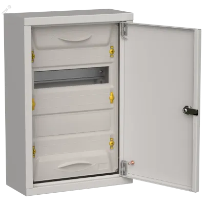 TITAN 5 Корпус металлический ЩРн-24 (1х24) 460х310х140мм IP31 серый (одна дверь) IEK