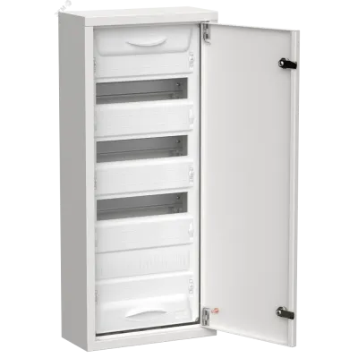 TITAN 5 Корпус металлический ЩРн-48 (1х48) 710х310х140мм IP31 белый (одна дверь) IEK