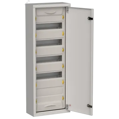 TITAN 5 Корпус металлический ЩРн-60 (1х60) 835х310х140мм IP31 серый (одна дверь) IEK