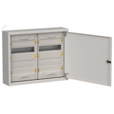 TITAN 5 Корпус металлический ЩРн-48 (2х24) 460х570х140мм IP31 серый (одна дверь) IEK