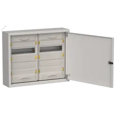 TITAN 5 Корпус металлический ЩРн-48 (2х24) 460х570х140мм IP31 серый (одна дверь) IEK