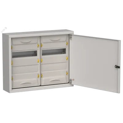 TITAN 5 Корпус металлический ЩРн-48 (2х24) 460х570х140мм IP31 серый (одна дверь) IEK