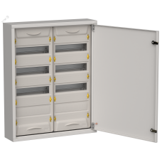 TITAN 5 Корпус металлический ЩРн-96 (2х48) 710х570х140мм IP31 серый (одна дверь) IEK