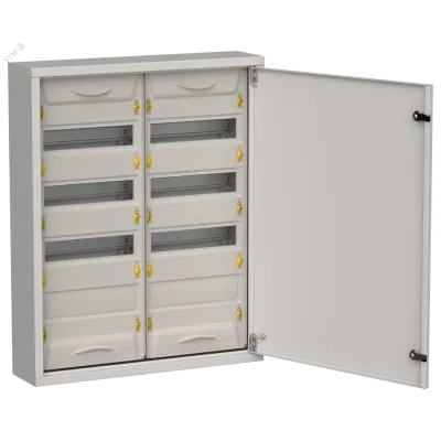 TITAN 5 Корпус металлический ЩРн-96 (2х48) 710х570х140мм IP31 серый (одна дверь) IEK