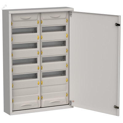 TITAN 5 Корпус металлический ЩРн-120 (2х60) 835х570х140мм IP31 серый (одна дверь) IEK