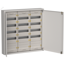 TITAN 5 Корпус металлический ЩРн-180 (3х60) 835х830х140мм IP31 серый (две двери) IEK