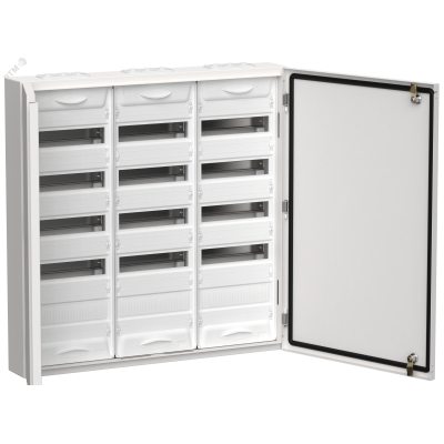 TITAN 5 Корпус металлический ЩРн-180 (3х60) 835х830х140 IP54 белый (две двери)