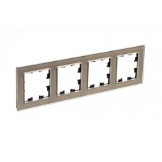 Рамка четырехпостовая ATLASDESIGN NATURE, ОРГАНИЧЕСКОЕ СТЕКЛО ШАМПАНЬ