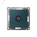Розетка ATLASDESIGN TV проходная 4DB механизм изумруд