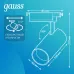 Светильник трековый Gauss цилиндр 24W 1830lm 4000K 180-240V IP20 65*210мм белый угол 24? LED 1/40