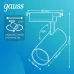 Светильник трековый Gauss цилиндр 24W 1830lm 4000K 180-240V IP20 65*210мм черный угол 24? LED 1/40