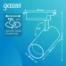 Светильник трековый Gauss цилиндр 16W 1680lm 4000K 180-220V IP20 65*206мм белый линза 36? LED 1/40