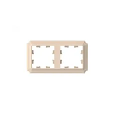 ATLASDESIGN ANTIQUE 2-постовая рамка, универсальная, ПЕСОЧНЫЙ