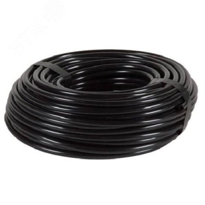 Трубка ТВ-40 ПВХ 5 мм Кембрик черный  (150 м/уп)
