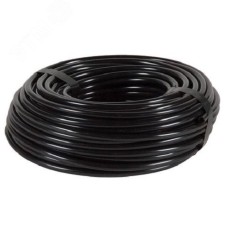 Трубка ТВ-40 ПВХ 3 мм Кембрик черный  (300 м/уп)