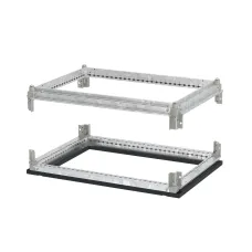 Рамы крыши и дна для шкафов CQE N оцинкованные черные RAL9005 ШхГ 400x400 мм