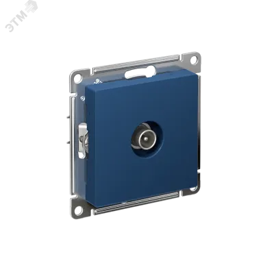 ATLASDESIGN TV РОЗЕТКА оконечная 1DB, механизм, АКВАМАРИН