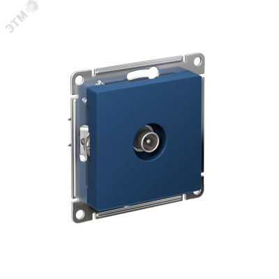 ATLASDESIGN TV РОЗЕТКА оконечная 1DB, механизм, АКВАМАРИН