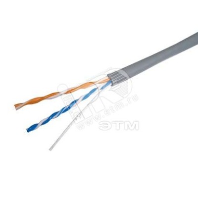 Витая пара U/UTP кат 5e 2х2х0.46 AWG24 Light PVC IN