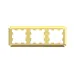 ATLASDESIGN ANTIQUE 3-постовая рамка, универсальная, ЗОЛОТО