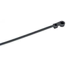 Хомут P6.6 с винтовым креплением черный 2.5х110мм 100шт/упак IEK