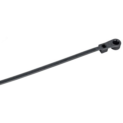 Хомут P6.6 с винтовым креплением черный 2.5х110мм 100шт/упак IEK